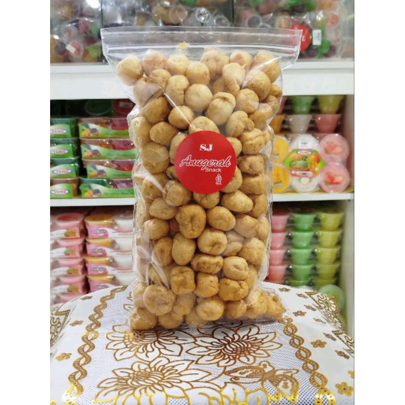 

KRUPUK BASO IKAN TENGGIRI 250GRAM CEMILAN GORENG KERING