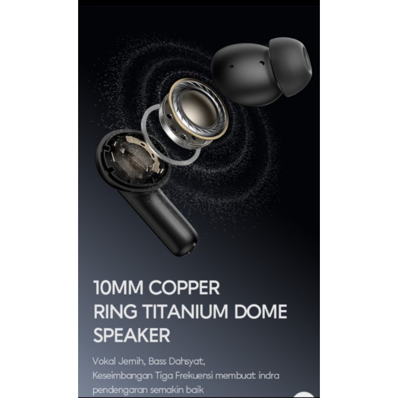 VIVAN LIBERTY T100E TWS EARPHONE BLACK