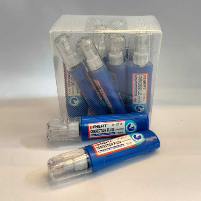 

12pcs Benefit Correction Fluid 10ml / Tip Ex Cair / Tip X Correction Pen CF-202M