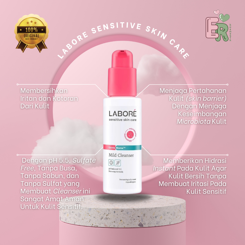 🩷ER🩷Facial Wash Labore GentleBiome Mild Cleanser 100ml - Pembersih Wajah