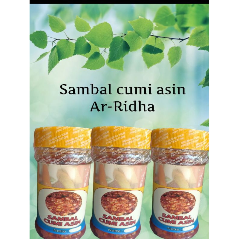 

sambal cumi asin Ar-Ridha homemade