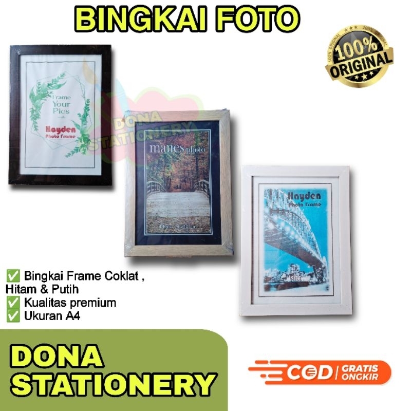 BINGKAI FOTO A4 Bingkai Minimalis Bingkai Foto Murah Figura A4 Frame A4