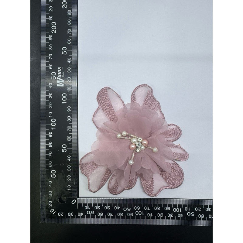 bunga timbul bordir organza 1