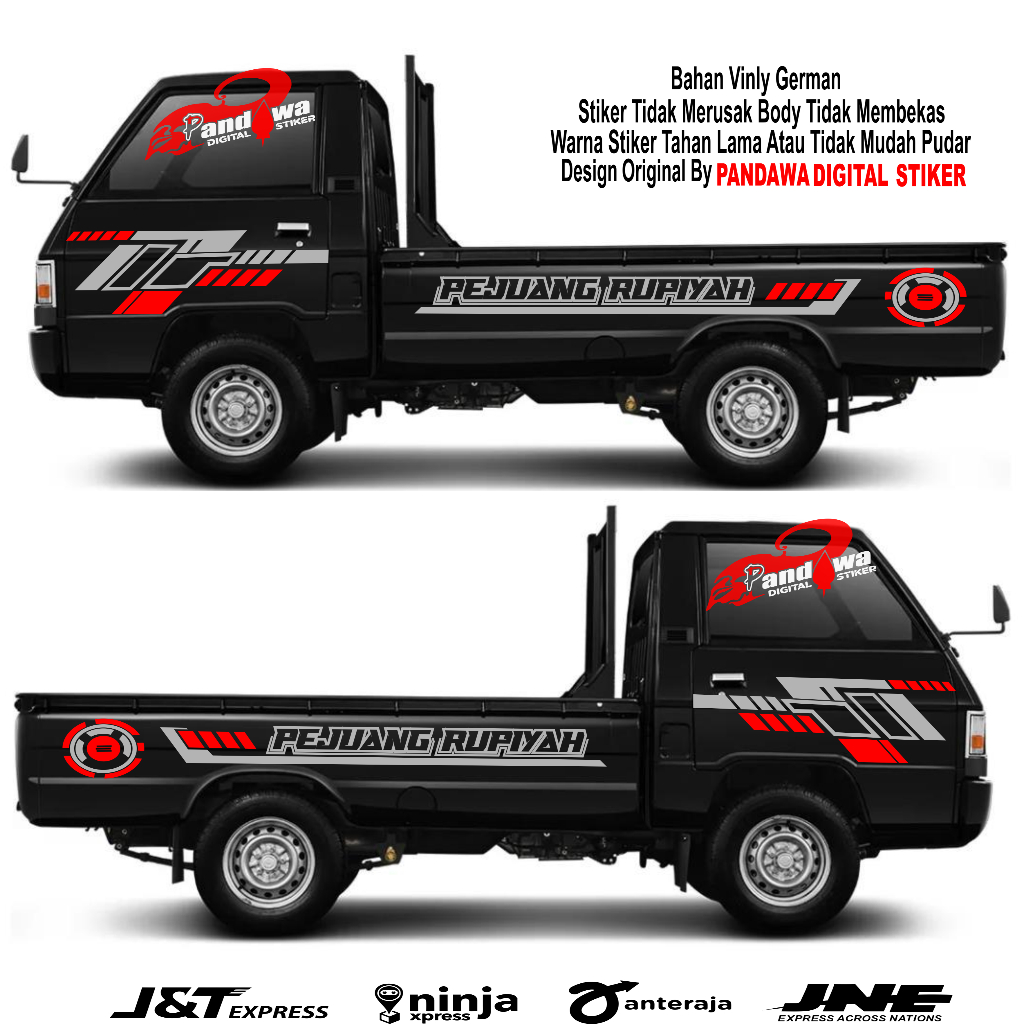 stiker cutting mobil l300 cutting stiker mobil pick up l300 terbaru keren