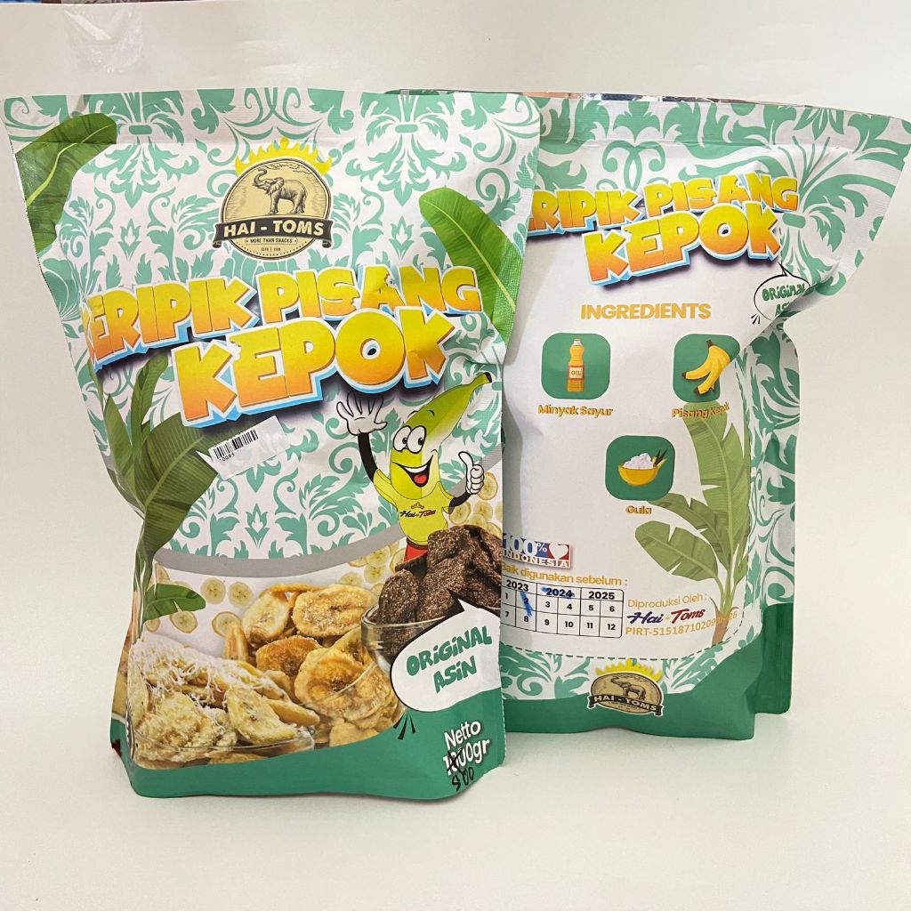 

500 gram Keripik pisang kepok rasa original asin pouch