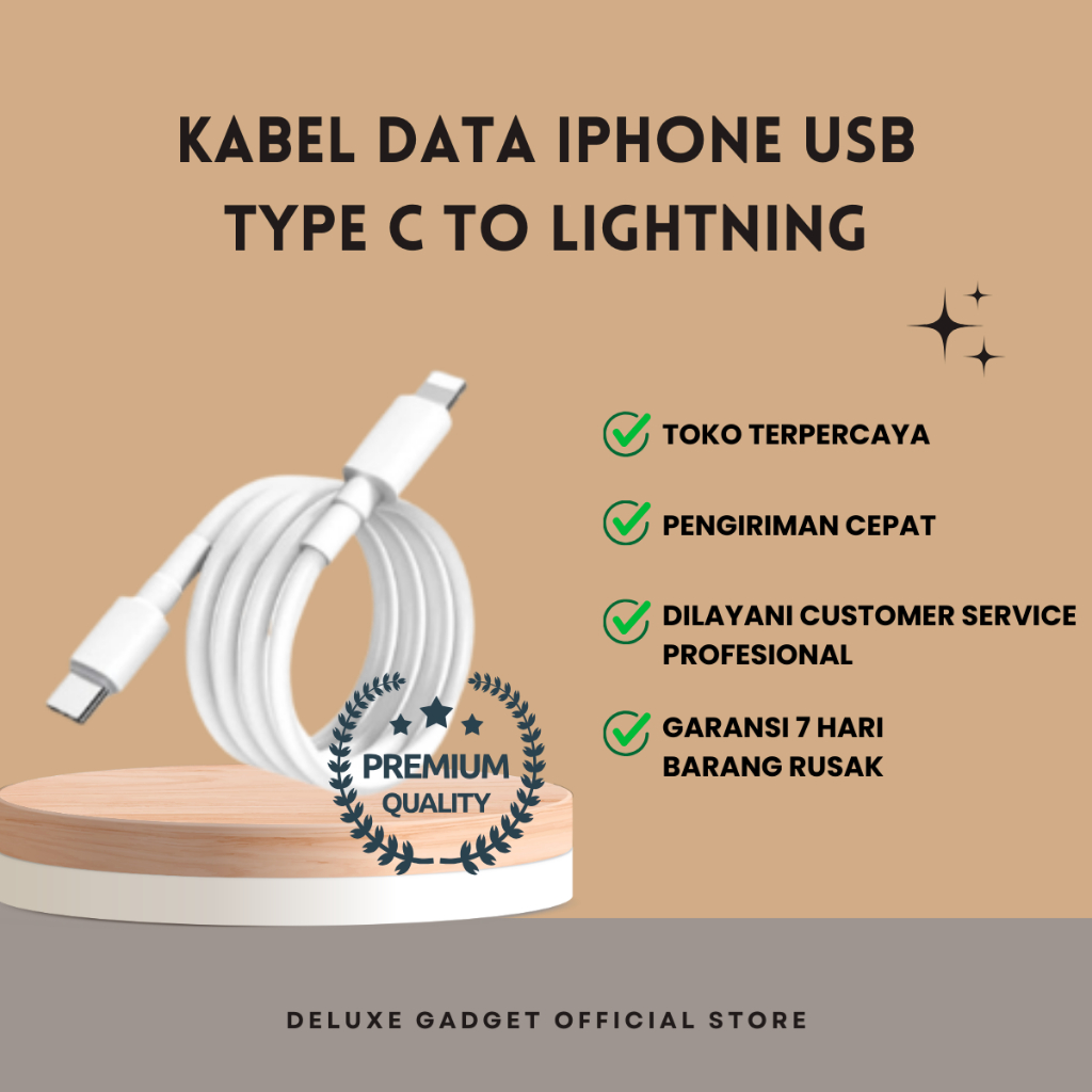 Kabel Data Iphone 11 Pro 11 Pro Max Cable USB type C to Lightning