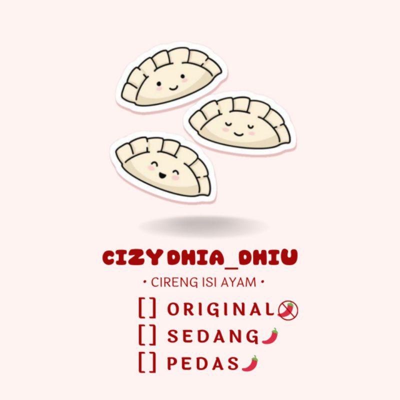 

Cizy Cireng Isi Ayam Original (tidak pedas) isi 10pcs / pack