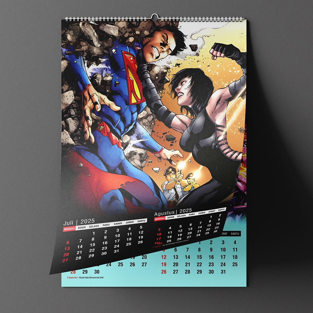 

Kalender Dinding Superman 2025 (preorder)