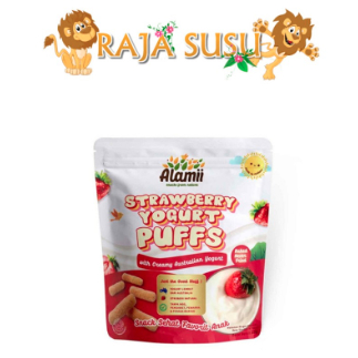 

ALAMII STRAWBERRY YOGURT PUFFS 25 GR NEW