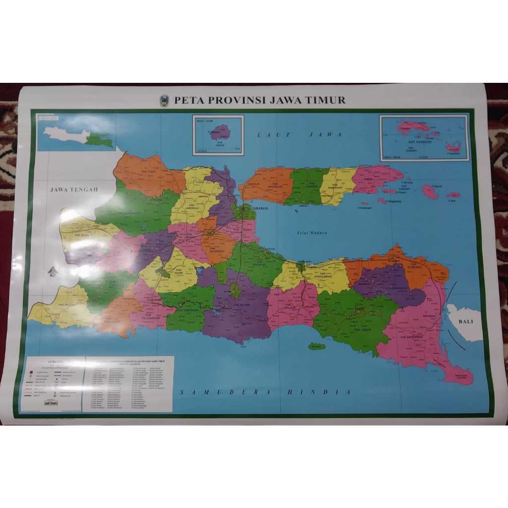 

Peta Provinsi Jawa Timur Lembaran Tanpa Bingkai