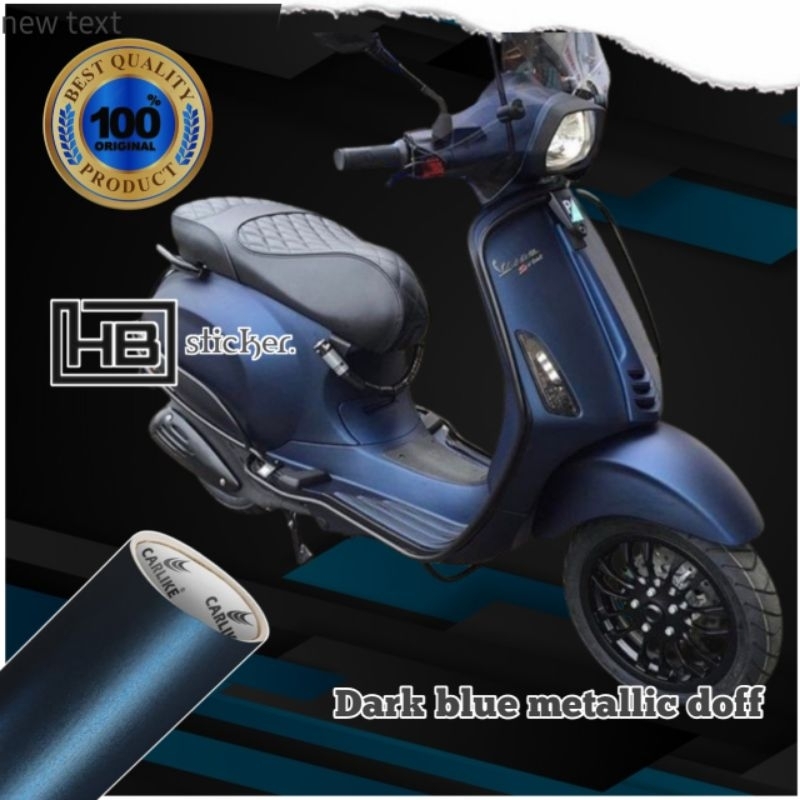 Skotlet Navy Blue metallic doff untuk motor dan mobil kualitas premium