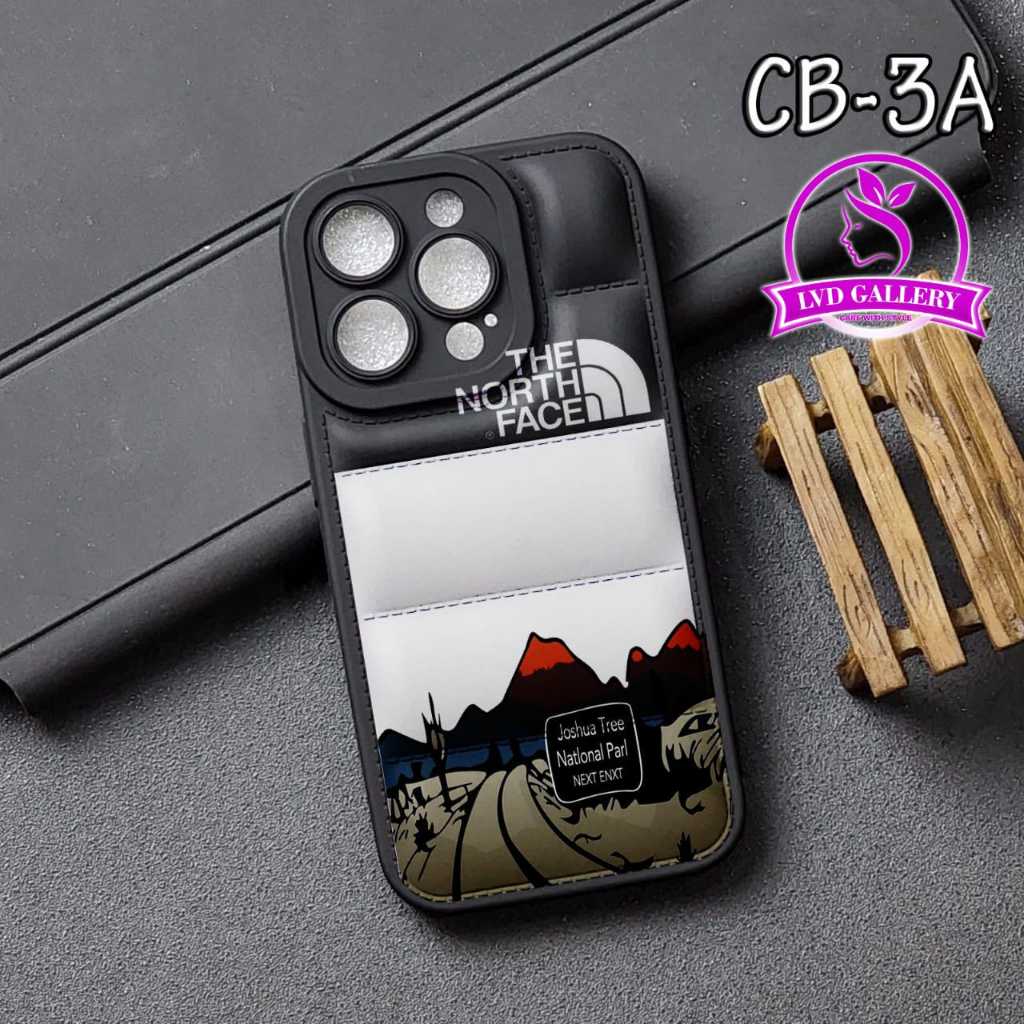 Case Iphone XR Iphone XS Max Case Macaron Black Motif Gambar North Face CB03
