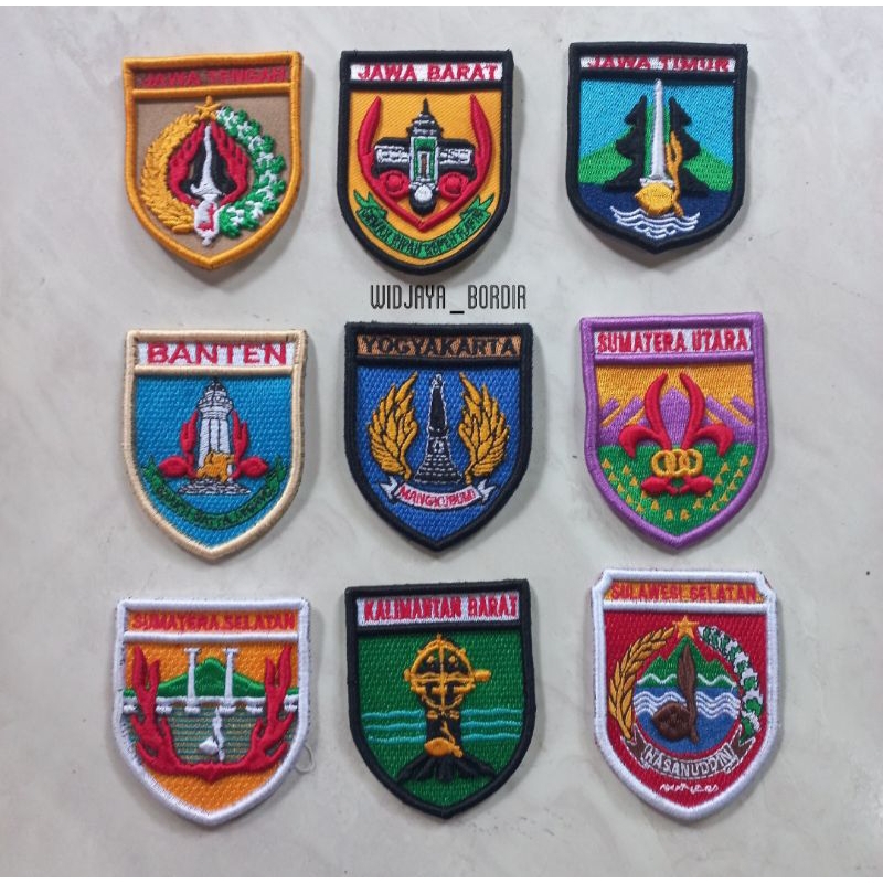 Bordir timbul kwarda bordir timbul pramuka kwarda bordiran timbul 3D kwarda