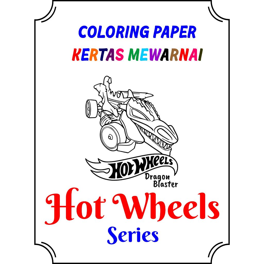 

HOT WHEELS ISI 50 PCS KERTAS MEWARNAI HOTWHEELS