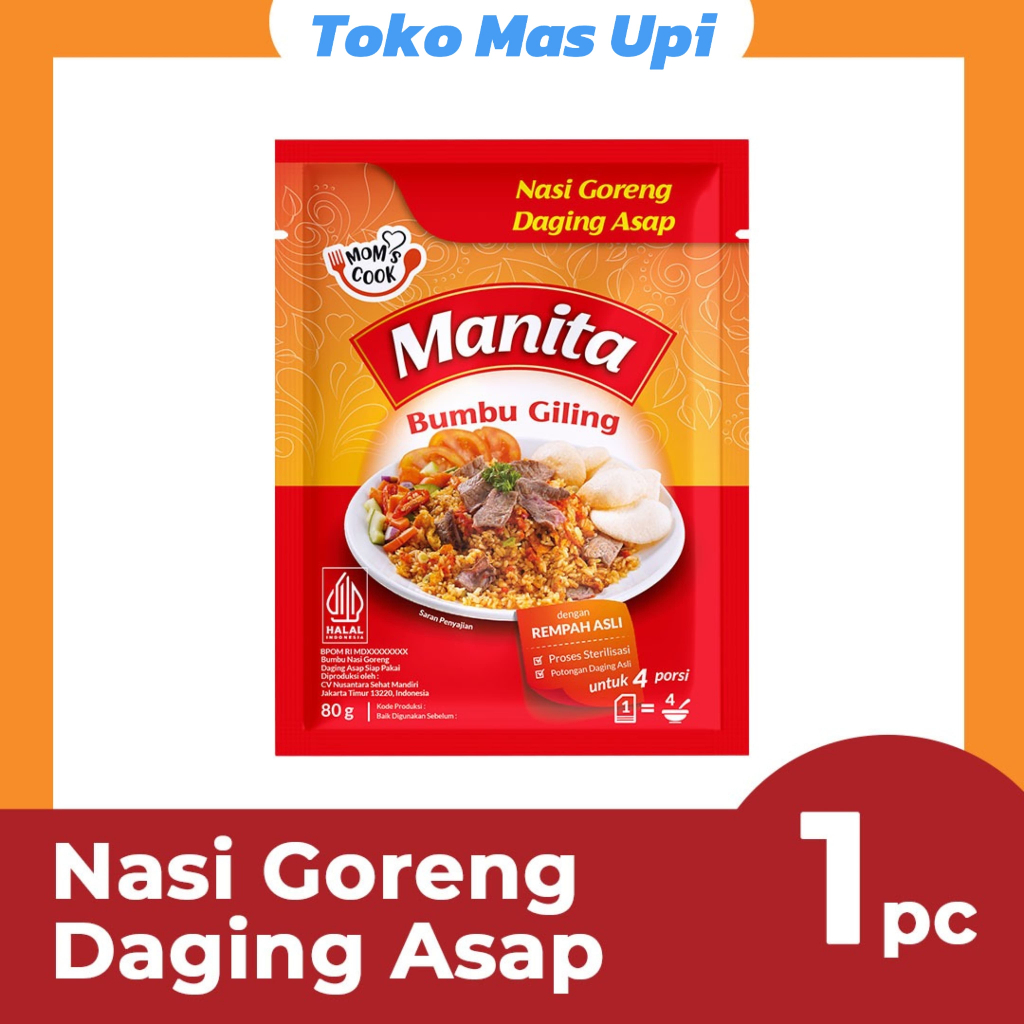 

MANITA Bumbu Giling Nasi Goreng Daging Asap