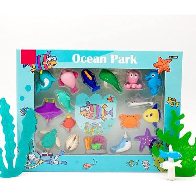 

8222 Set Eraser Penghapus Ocean Park Souvenir Gift Anak