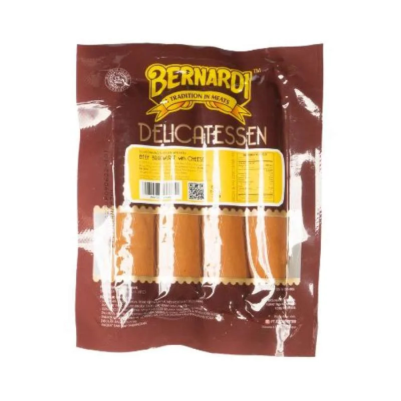

BERNARDI BEEF BRATWURST CHEESE 5BJ