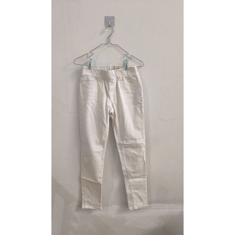 Celana Pants Bawahan Broken White Putih Skinny Ralph Lauren preloved second bekas