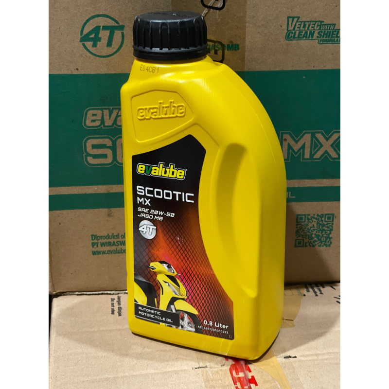 [1PC] EVALUBE 4T SCOOTIC MATIC 0.8L [DIJAMIN 100% ASLI]