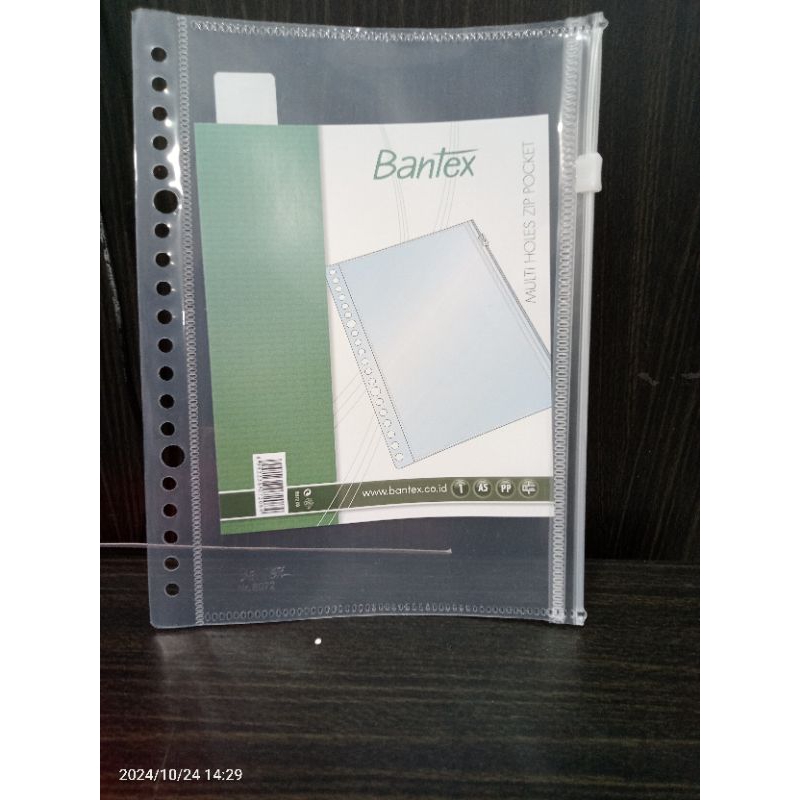 

Bantex multiholes Zip pocket A5