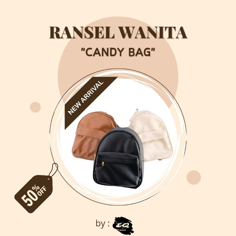 Tas Ransel Alisha Serbaguna / Tas Gendong kulit sintetis multifungsi wanita
