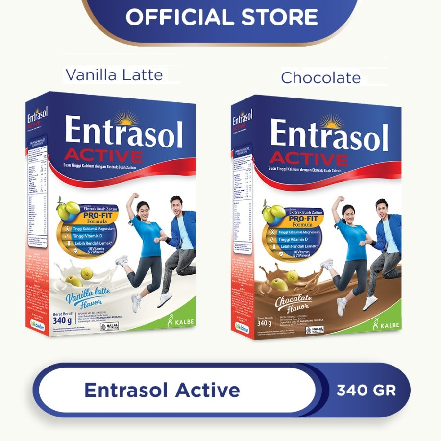 

Entrasol Active 340 gr / Susu Tinggi Kalsium untuk usia 19-50 tahun