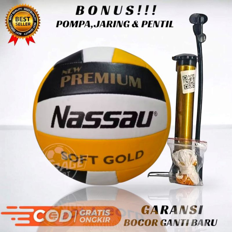 NASSAU Bola Volly NASSAU NEW PREMIUM murah size 5 premium quality