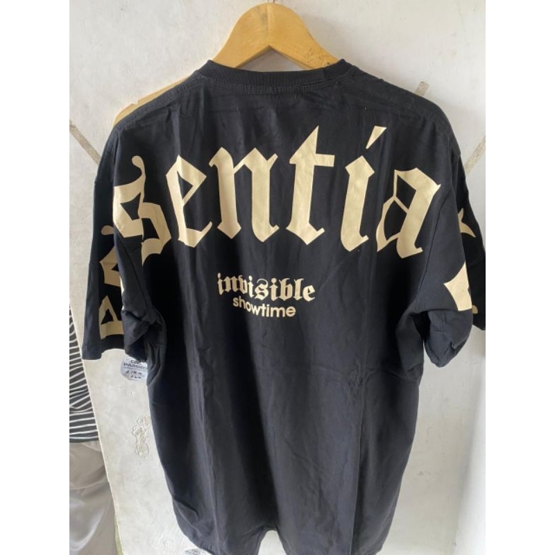 Kaos Oversize Dewasa Motif Kata-kata Warna Hitam Cream Katun Combed Terbaru