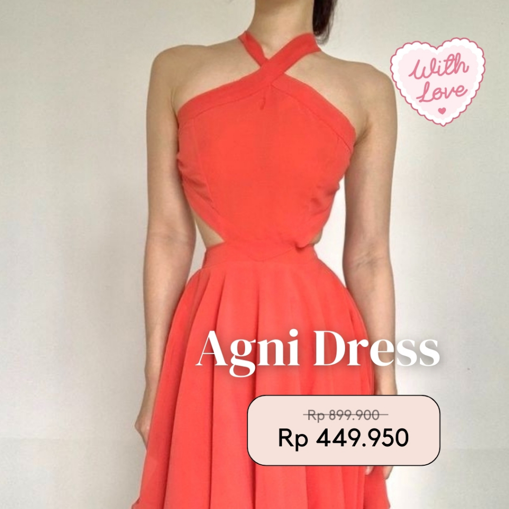 With Love The Brand x Stella Lee | AGNI DRESS | Dress Wanita