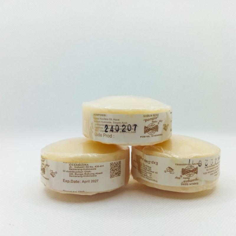 POMPIA - Sabun Sereh Bakung Pompia Original 80gr / sabun sereh bakung pompia 1 pcs