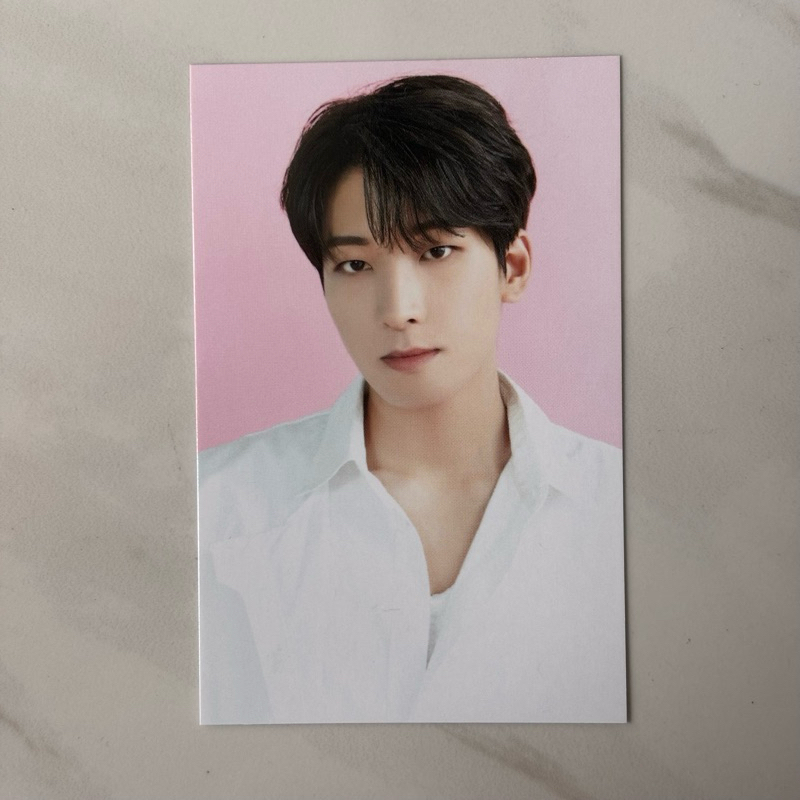 SVT WONWOO SEVENTEEN CAFE IN SEOUL DESSERT PHOTOCARD OFFICIAL