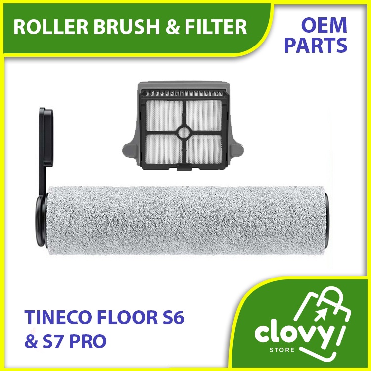 Tineco Floor One S6  S7 Pro Accesses Roller Brush  Hepa Filter