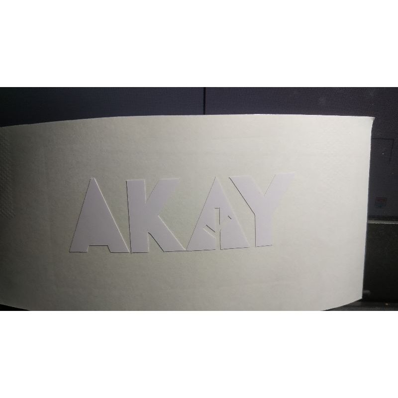 

stiker cutting custom nama design sendiri
