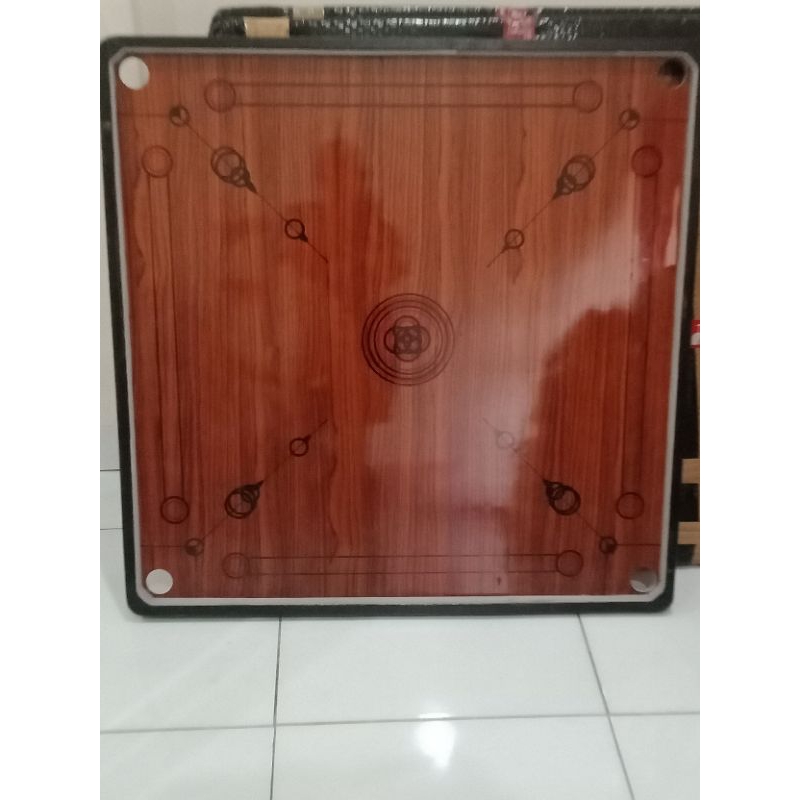 Papan karambol premium ukuran 80x80cm bonus kristal&coin oo