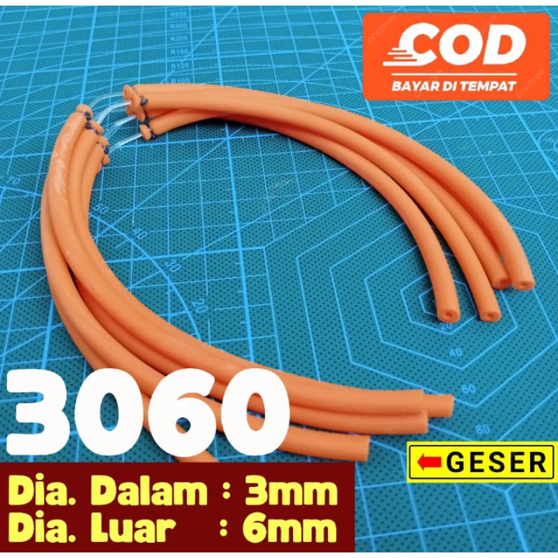 karet ketapel 3060 ORANGE SIAP PAKAI