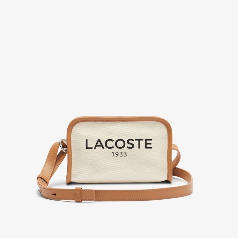 Lacoste Women's Heritage Canvas Mini Shoulder Bag - Brown N K02
