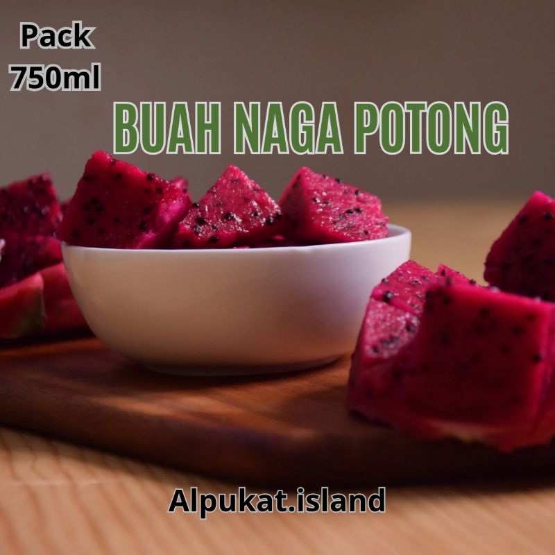 

buah naga potong