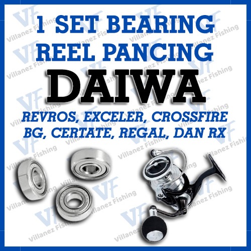 BEARING REEL SET DAIWA REVROS, EXCELER, CROSSFIRE, BG, CERTATE, REGAL, DAN RX MINI BEARING PANCING S