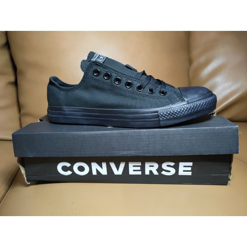 Sepatu Converse Low Full Black original