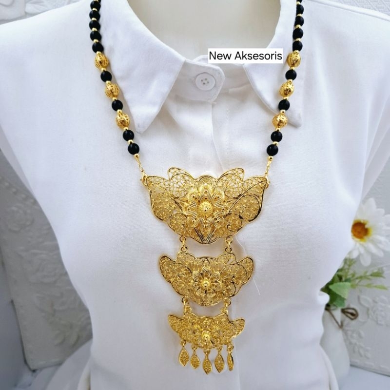 Kalung Bros kebaya Kutubaru Susun Jurai Aksesoris Fashion Pin Hijab