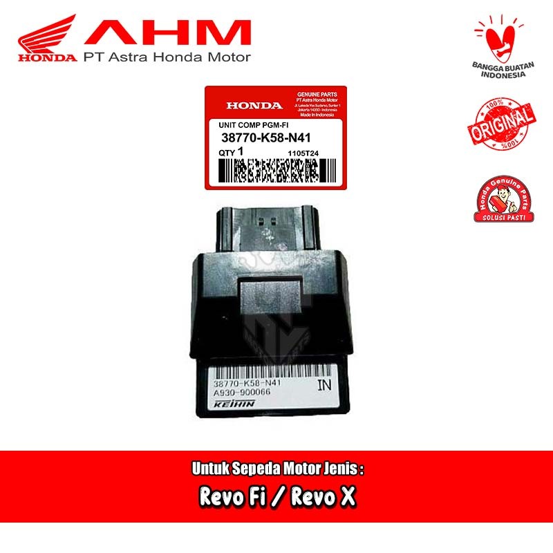 CDI ECU ECM Honda Revo Fi X Original AHM 38770-K58-N41
