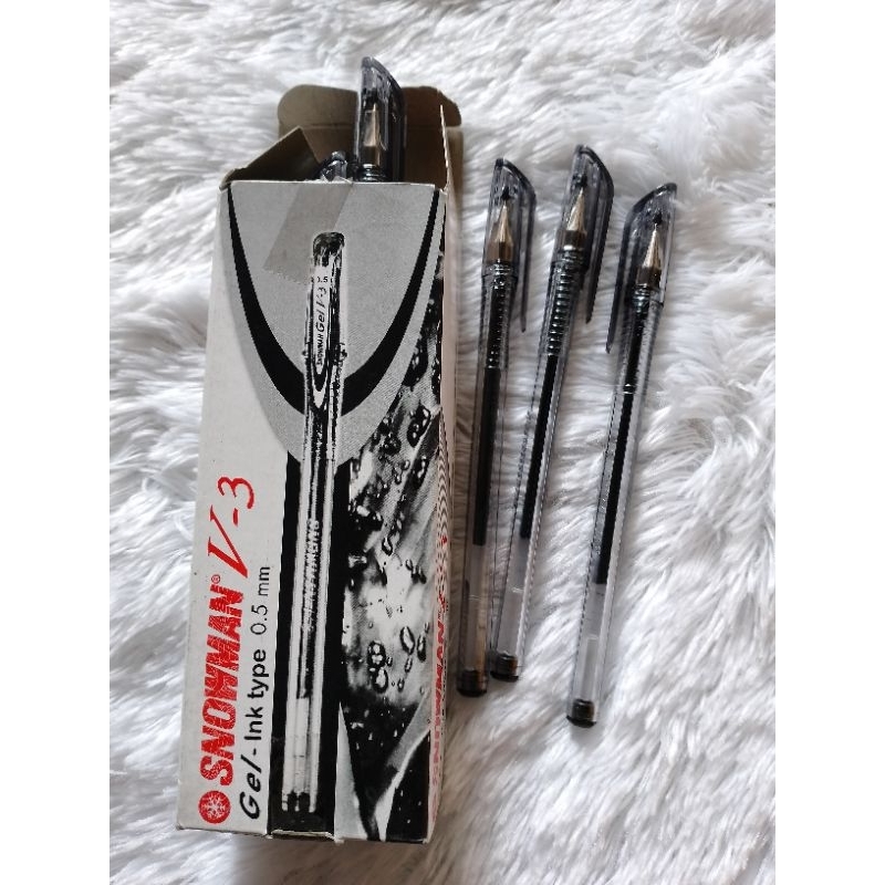 

Ballpoint Snowman Gel V-3Warna Hitam