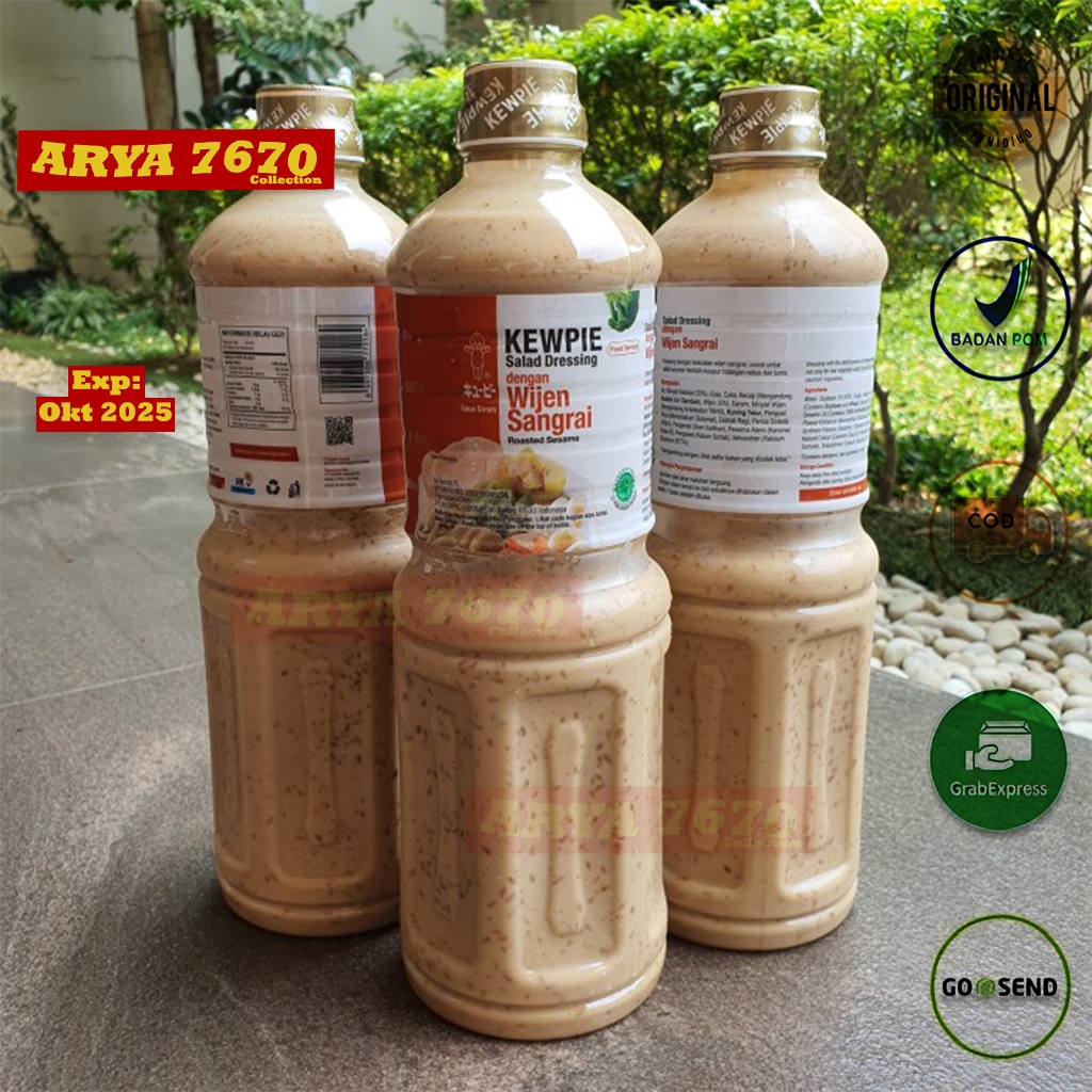 

[PROMO] Kewpie Salad Dressing Roasted Sesame 1 Liter Saus Siram Wijen Sangrai 1000ml