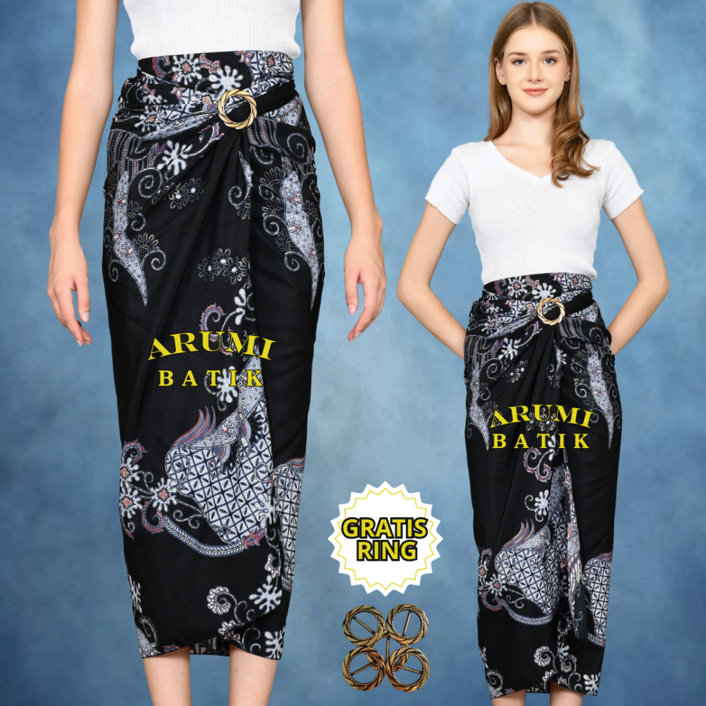 Rok lilit batik modern / rok lilit batik kain lilit / lilit batik modern free ring gesper