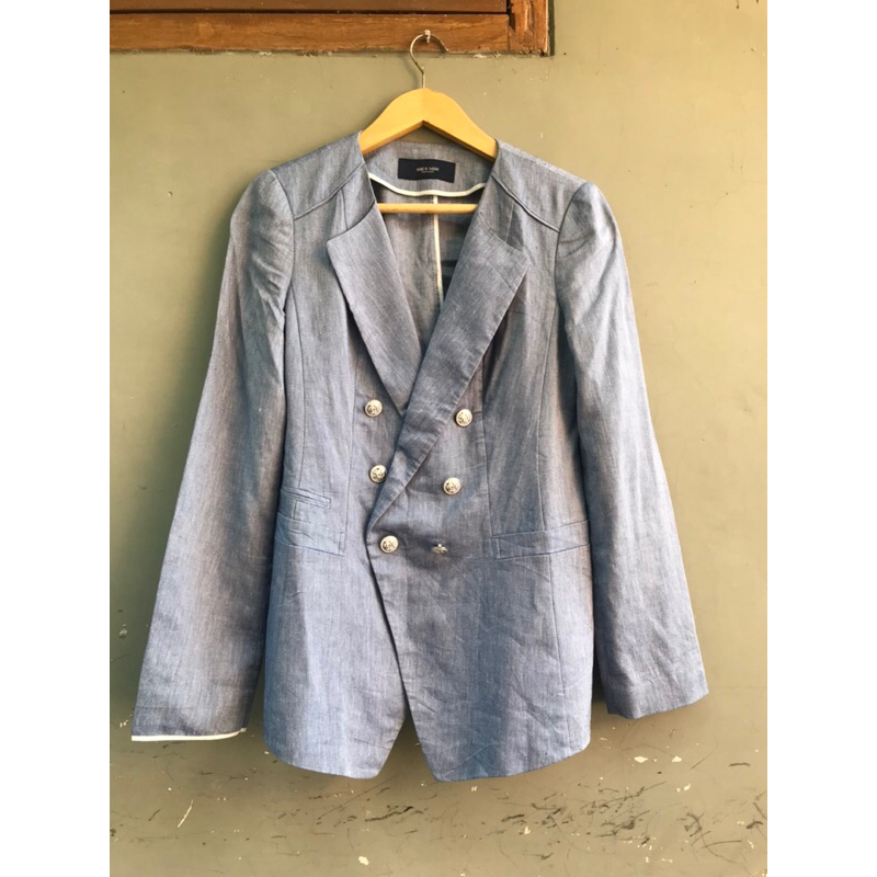 Preloved blazer shesmiss-preloved blazer-pl blazer-blazer bekas-blazer second-blazer biru-pl blazer 