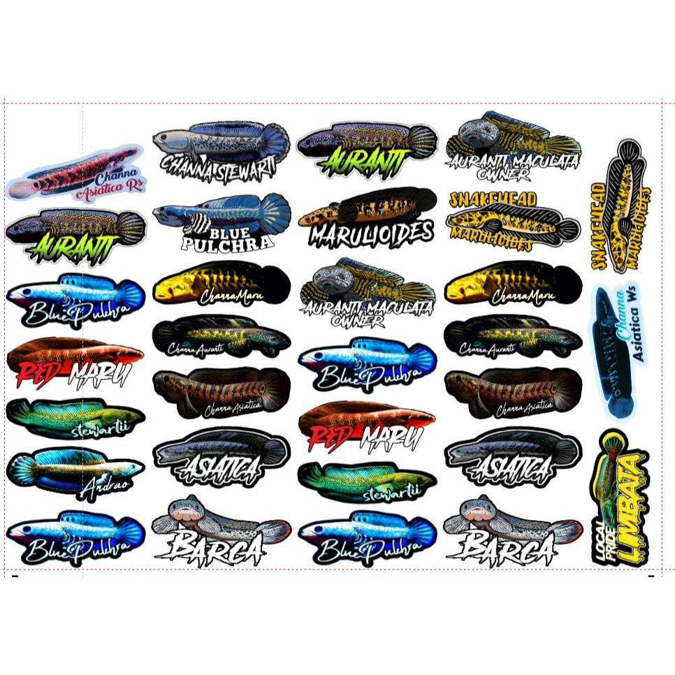 

Stiker Hologram cutting 2 lembar