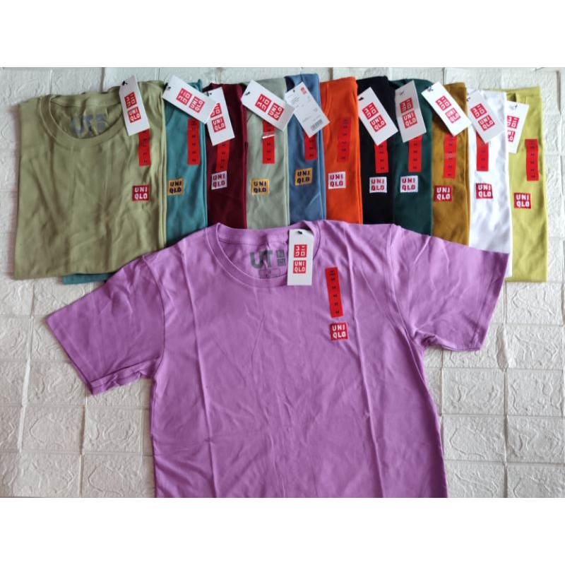 Kaos Uniqlo Pria Wanita Unisex Lengan Pendek