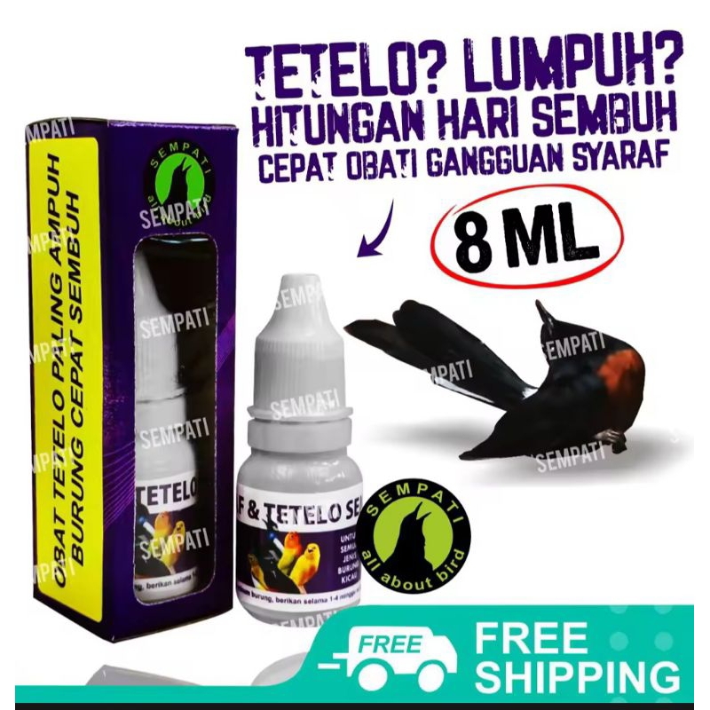 Obat Burung Sakit Tetelo Sempati Anti Saraf Ayan Lumpuh