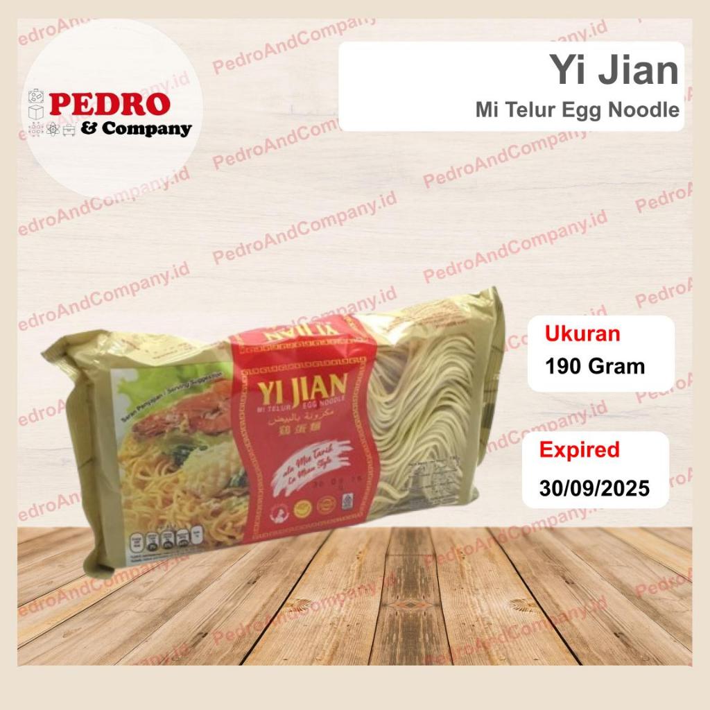 

Yi Jian mi telur ala mie tarik La Mien 190 gram egg noodle