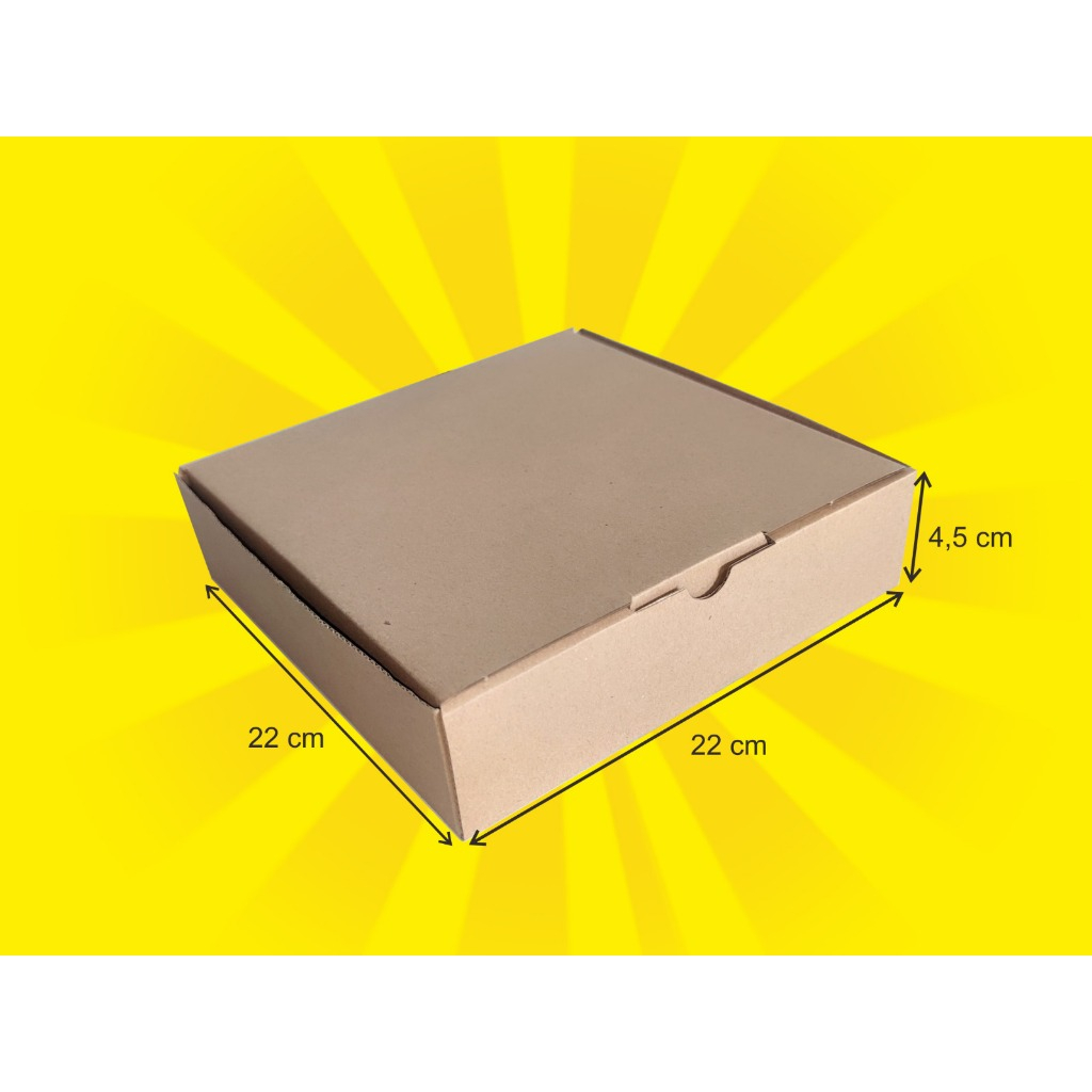 

KARDUS DIE CUT BOX PIZZA 22 X 22 X 4,5 BARU